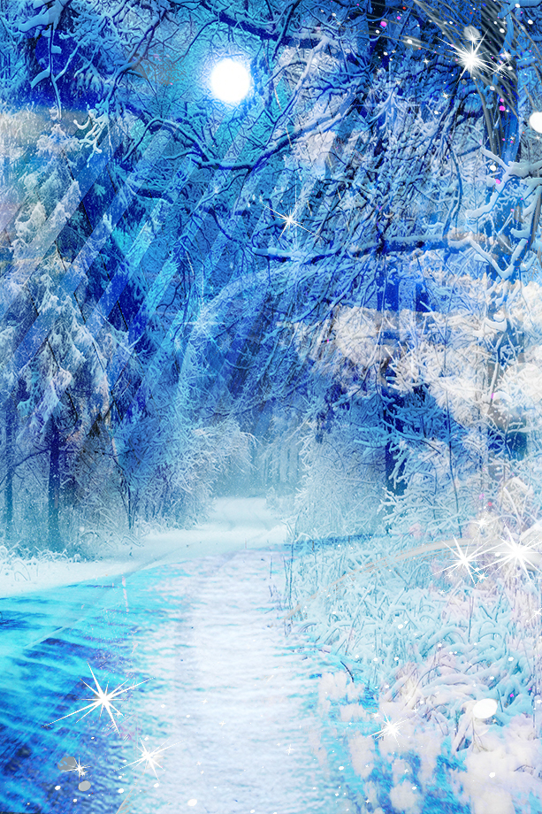 This is a pixiv picture whose title is 真冬の帰り道.