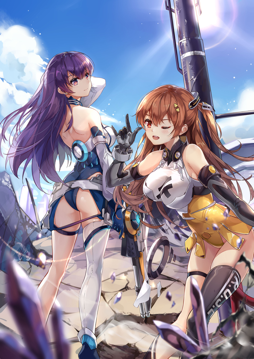 This is a pixiv picture whose title is “战斗结束~.