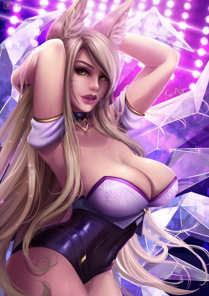 This is a pixiv picture whose title is KDA Ahri fron Lol.