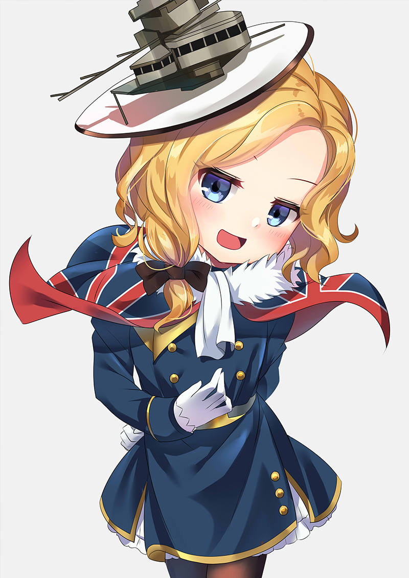 This is a pixiv picture whose title is HMS hood-chan.