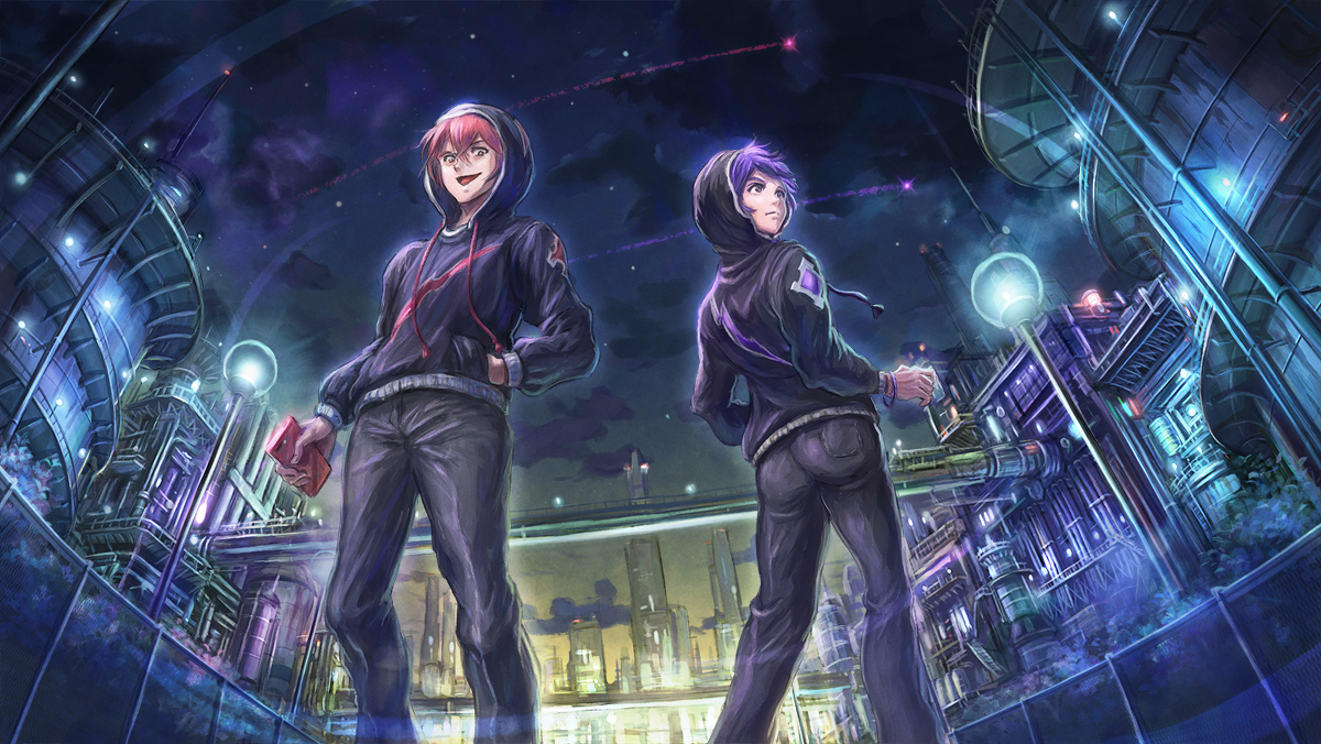 This is a pixiv picture whose title is ［仕事絵］夜は眠れるかい？＿カバーMVイラスト.