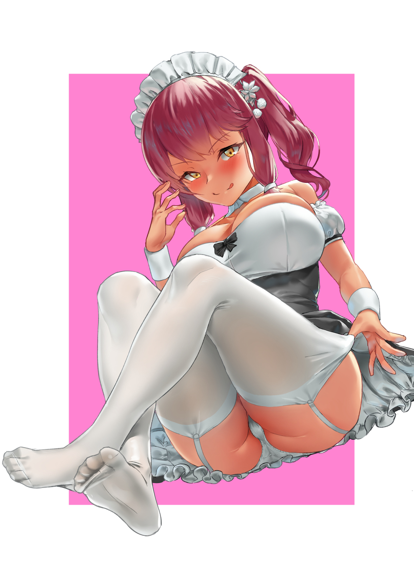This is a pixiv picture whose title is Maid Saiga-12.