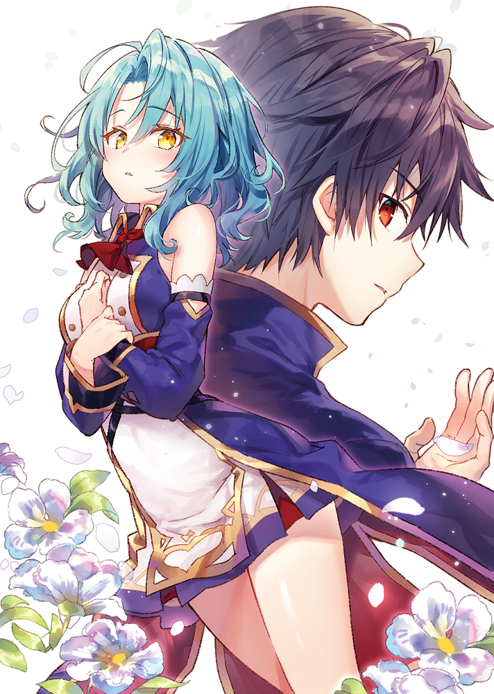 This is a pixiv picture whose title is 花の少女の物語.