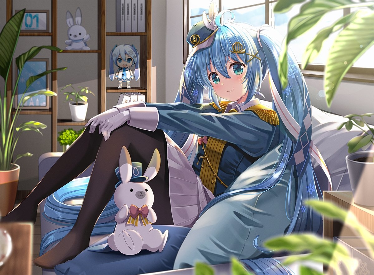This is a pixiv picture whose title is ❄️ お部屋でくつろぐホルンちゃん ❄️.