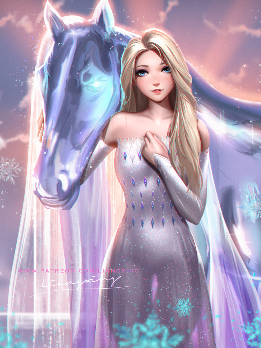 This is a pixiv picture whose title is Elsa.