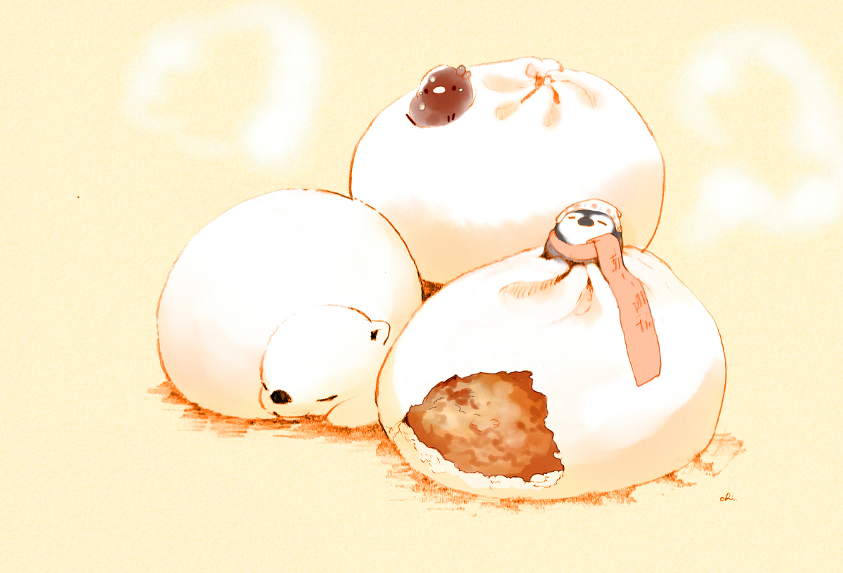 This is a pixiv picture whose title is 肉まん.