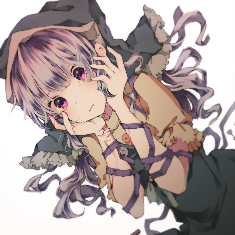 This is a pixiv picture whose title is 自傷癖.