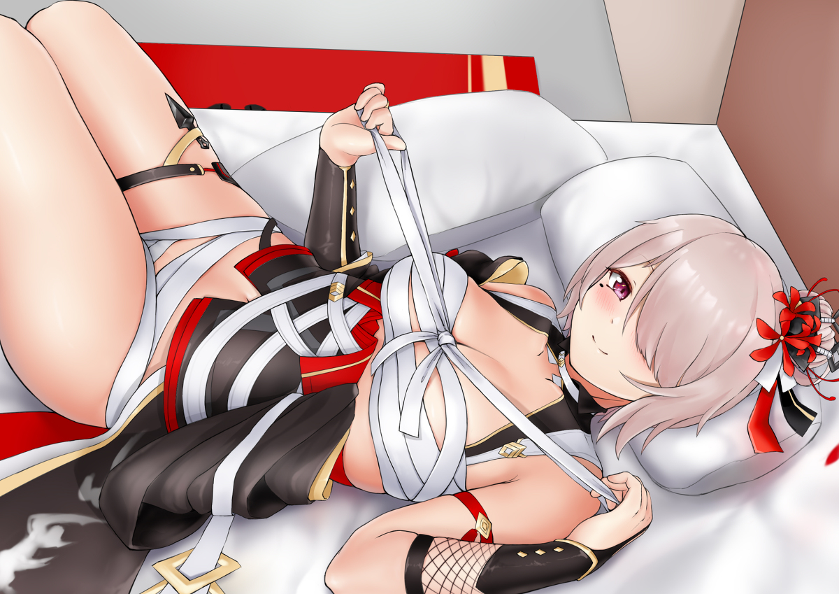 This is a pixiv picture whose title is 緋夜花.