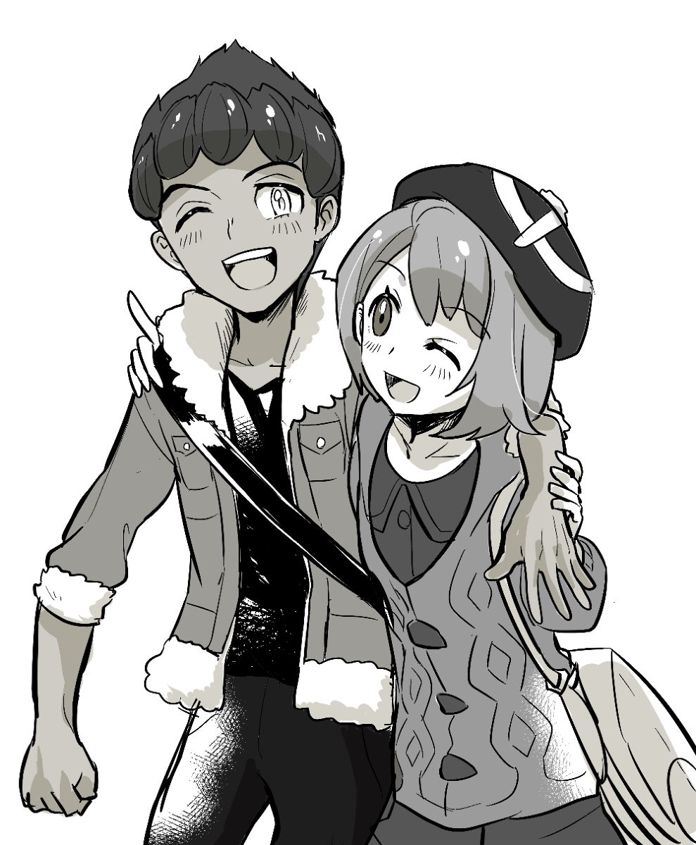 This is a pixiv picture whose title is 剣盾CP.