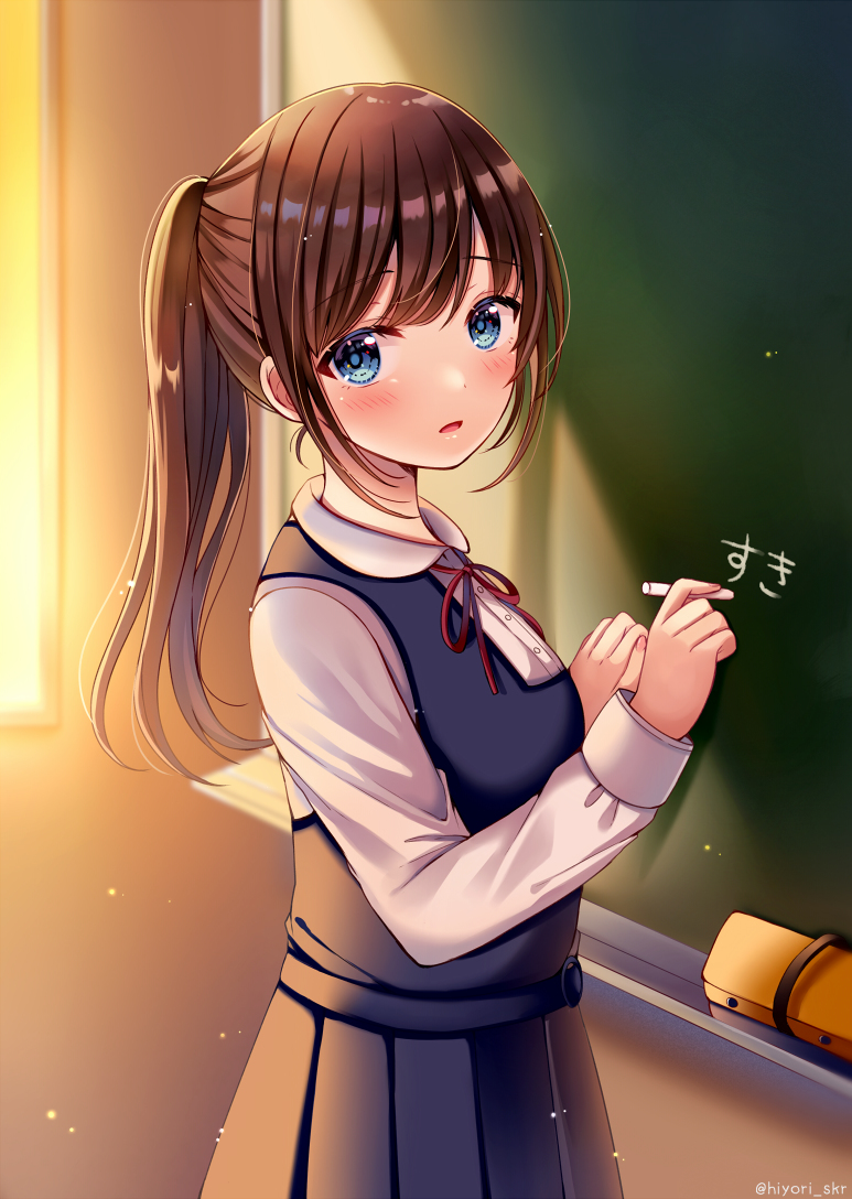 This is a pixiv picture whose title is 「あのね、」.