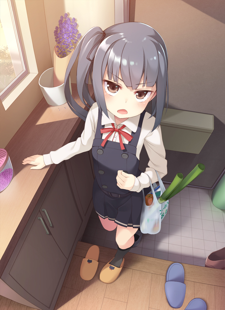 This is a pixiv picture whose title is ご飯作りに来てくれる霞ちゃん.