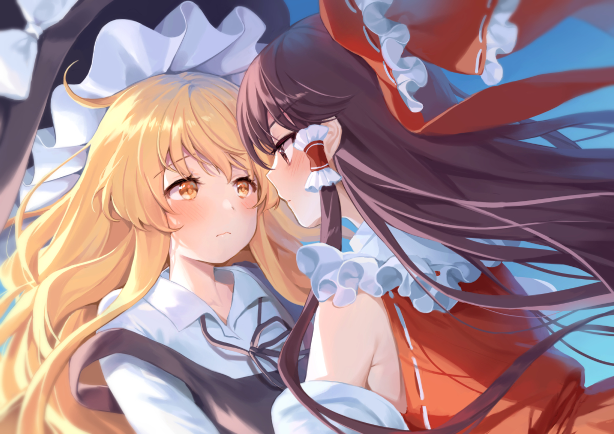 This is a pixiv picture whose title is レイマリ.