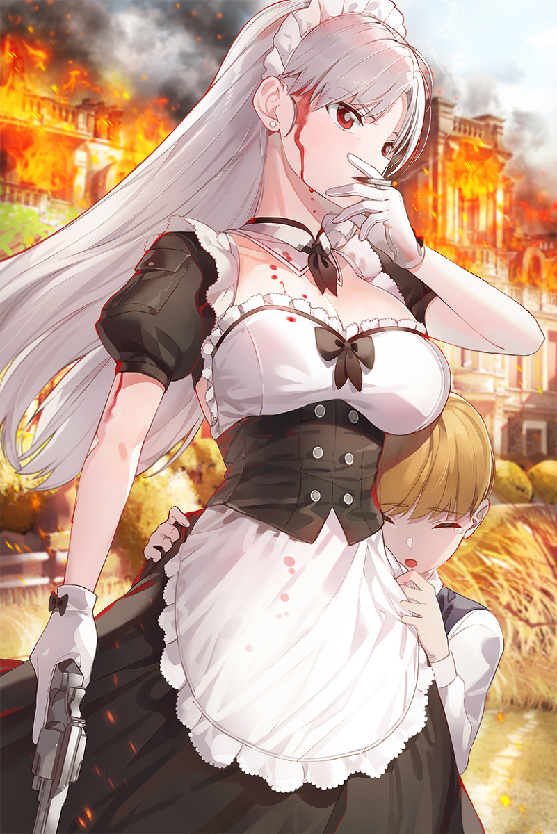 This is a pixiv picture whose title is 😠.