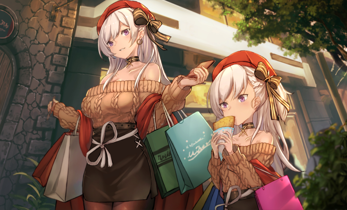This is a pixiv picture whose title is メイド長とめいどちょーのお買い物.