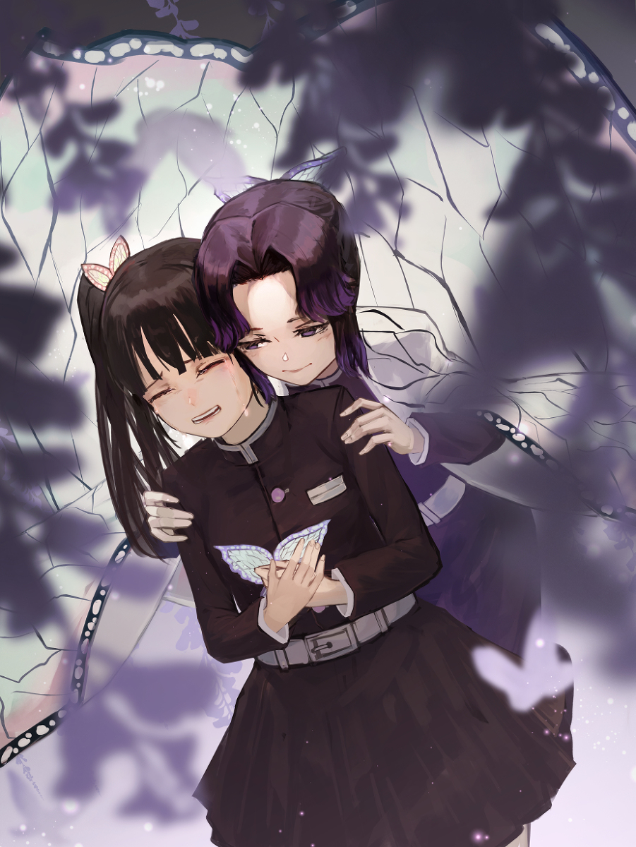 This is a pixiv picture whose title is 蝶と花.