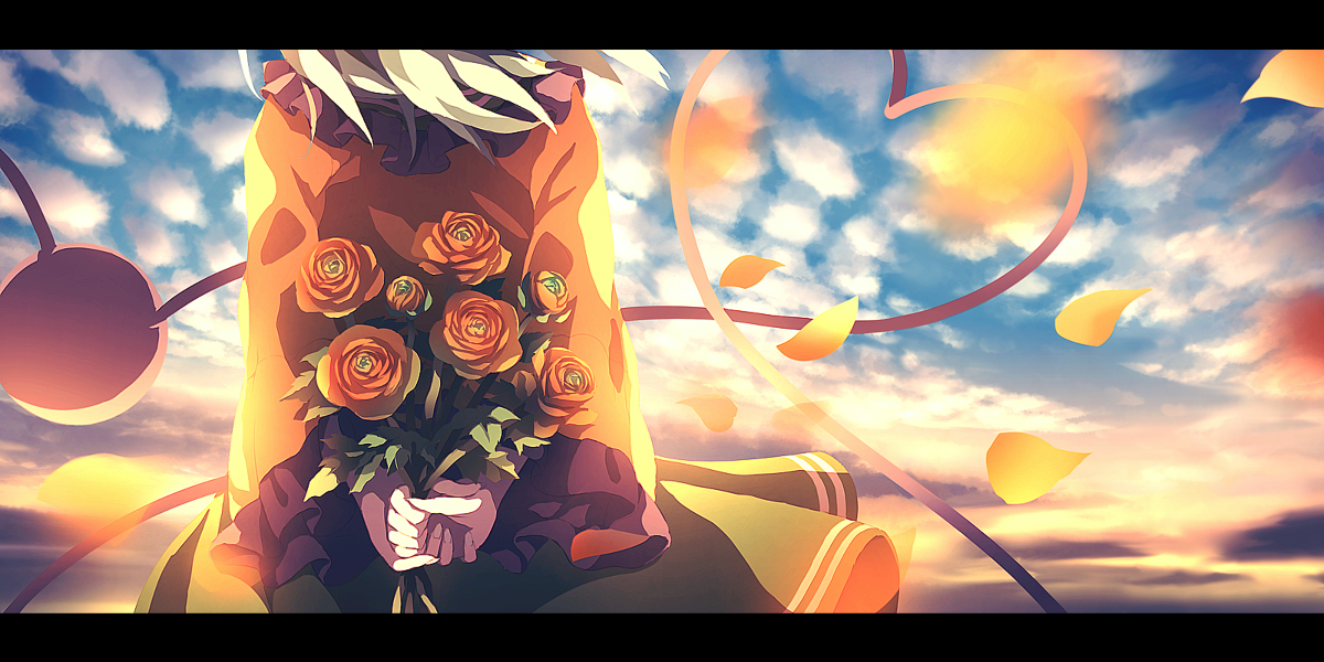 This is a pixiv picture whose title is 花束.