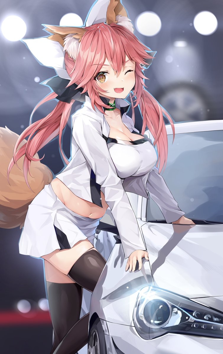 This is a pixiv picture whose title is 玉藻ちゃんと86.