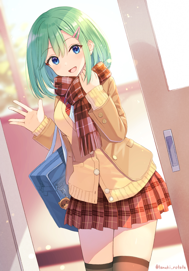 This is a pixiv picture whose title is 「じゃあね、また明日」.