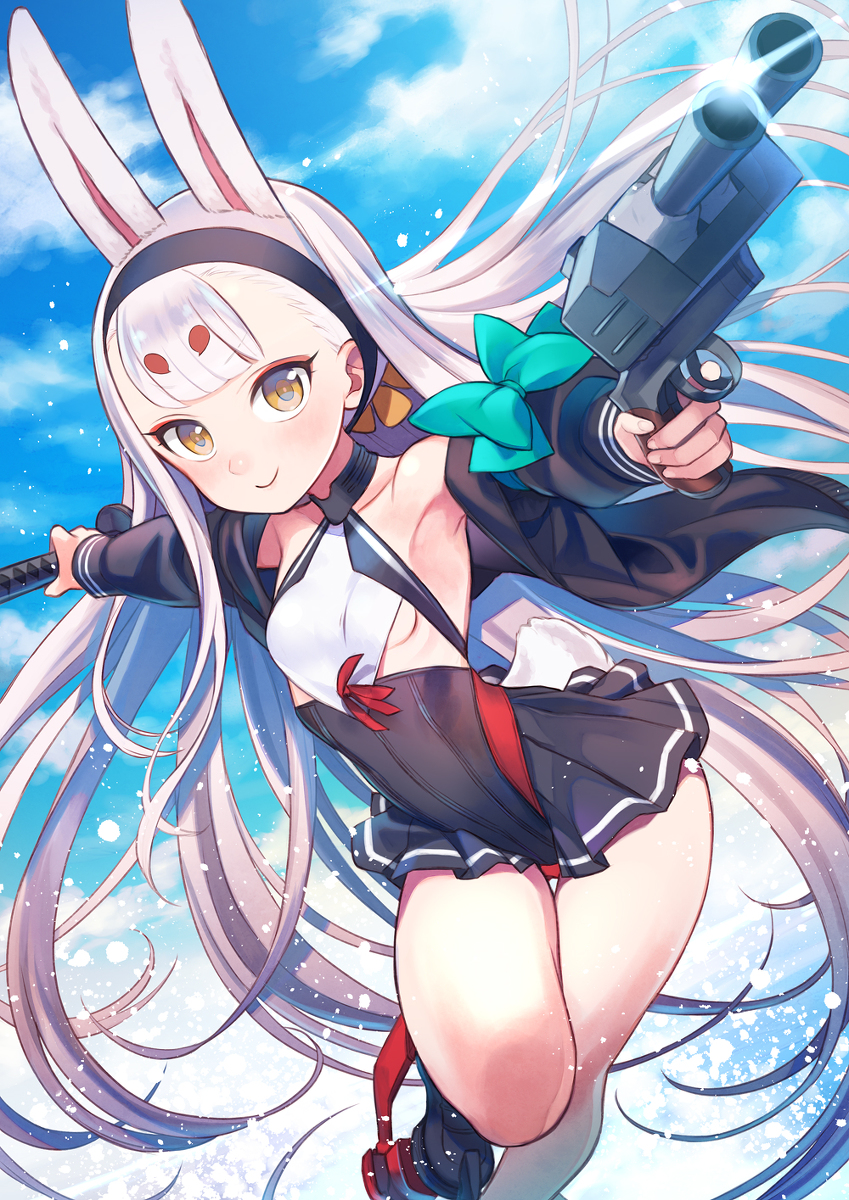 This is a pixiv picture whose title is 島風.
