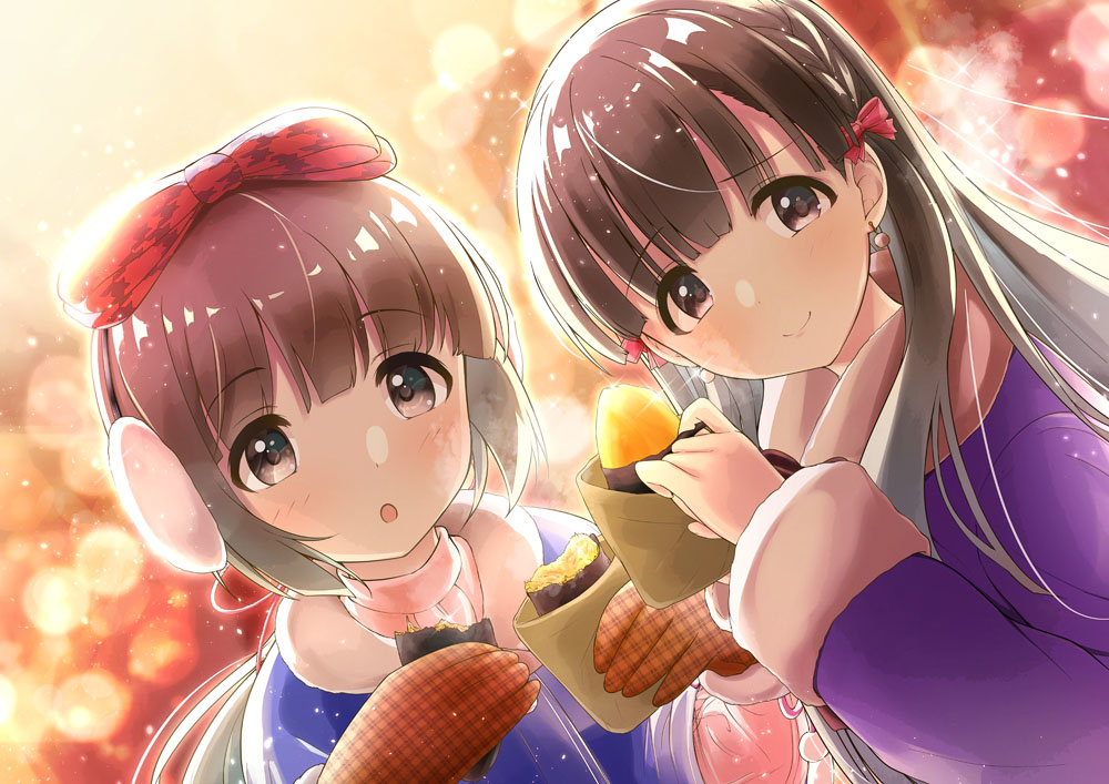 This is a pixiv picture whose title is 焼き芋.