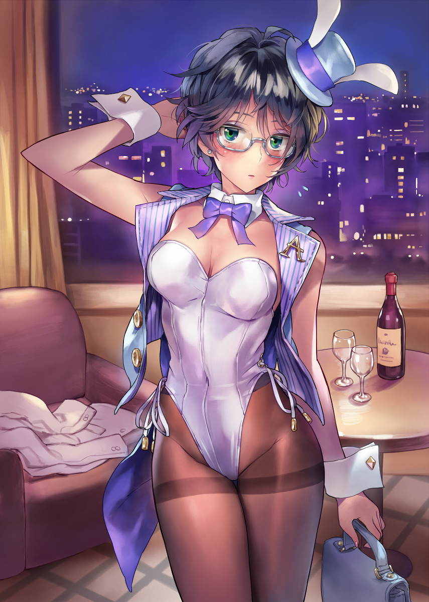 This is a pixiv picture whose title is 神奈ありあ バニー服.