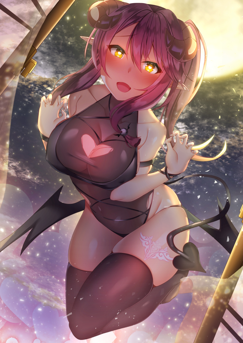 This is a pixiv picture whose title is saiga-12 サキュバス.