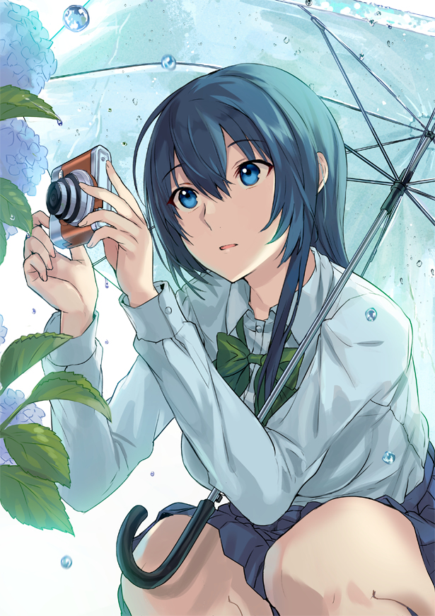 This is a pixiv picture whose title is ボクのアジサイ.