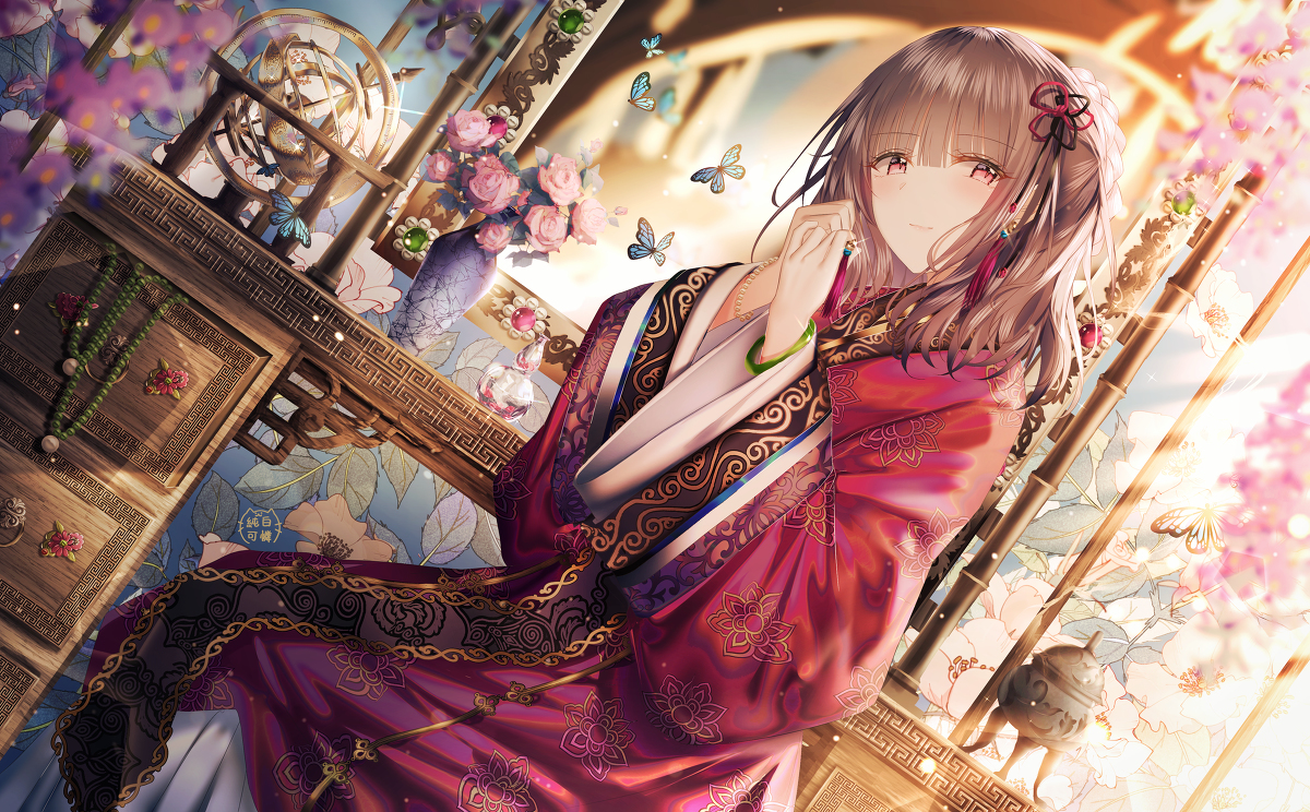 This is a pixiv picture whose title is 長纓.