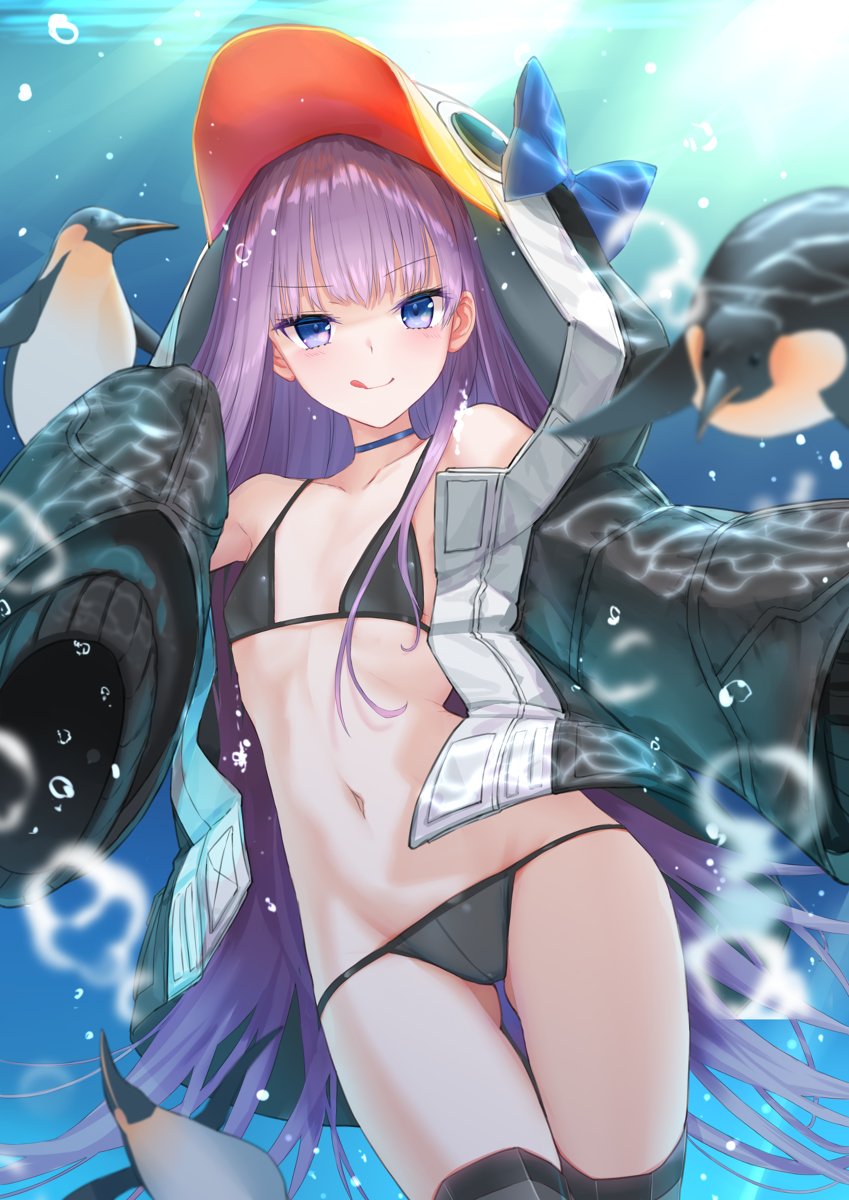 This is a pixiv picture whose title is 水着メルトリリス🐧.