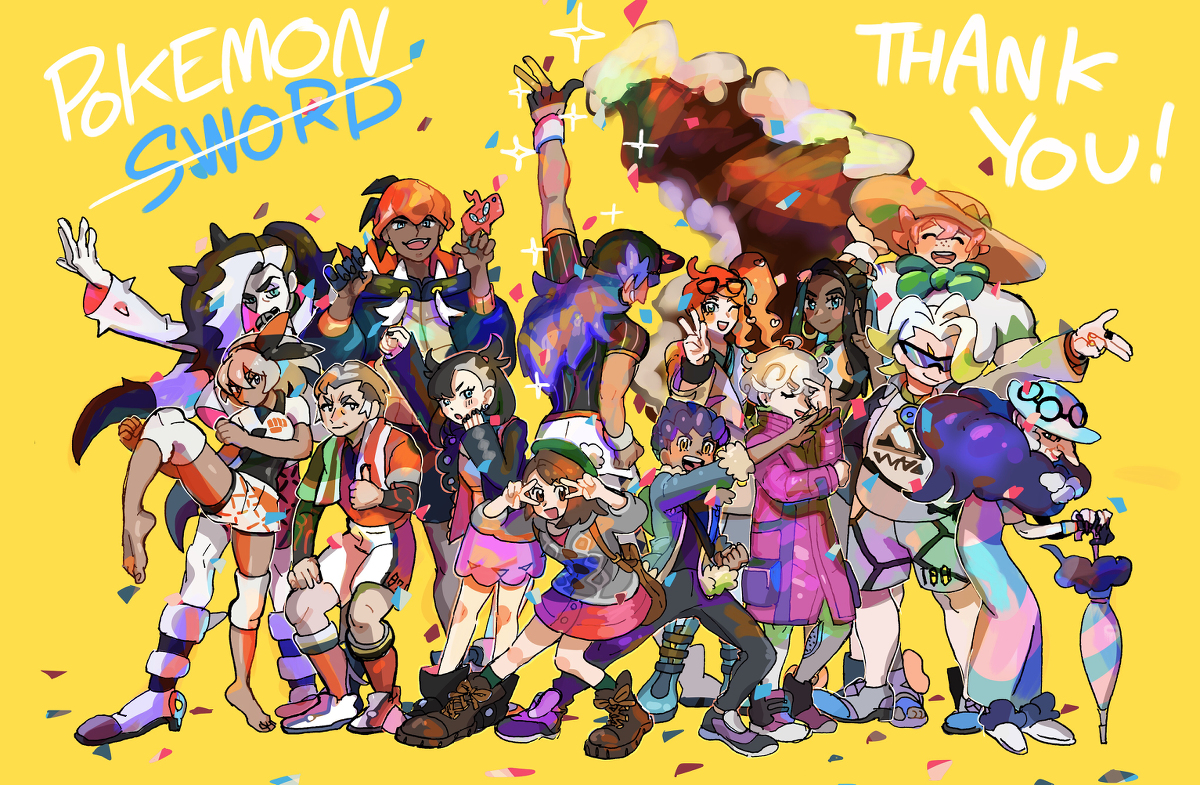 This is a pixiv picture whose title is 剣クリア記念絵.