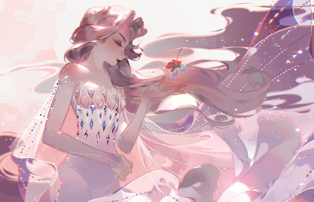 This is a pixiv picture whose title is 雪の女王.