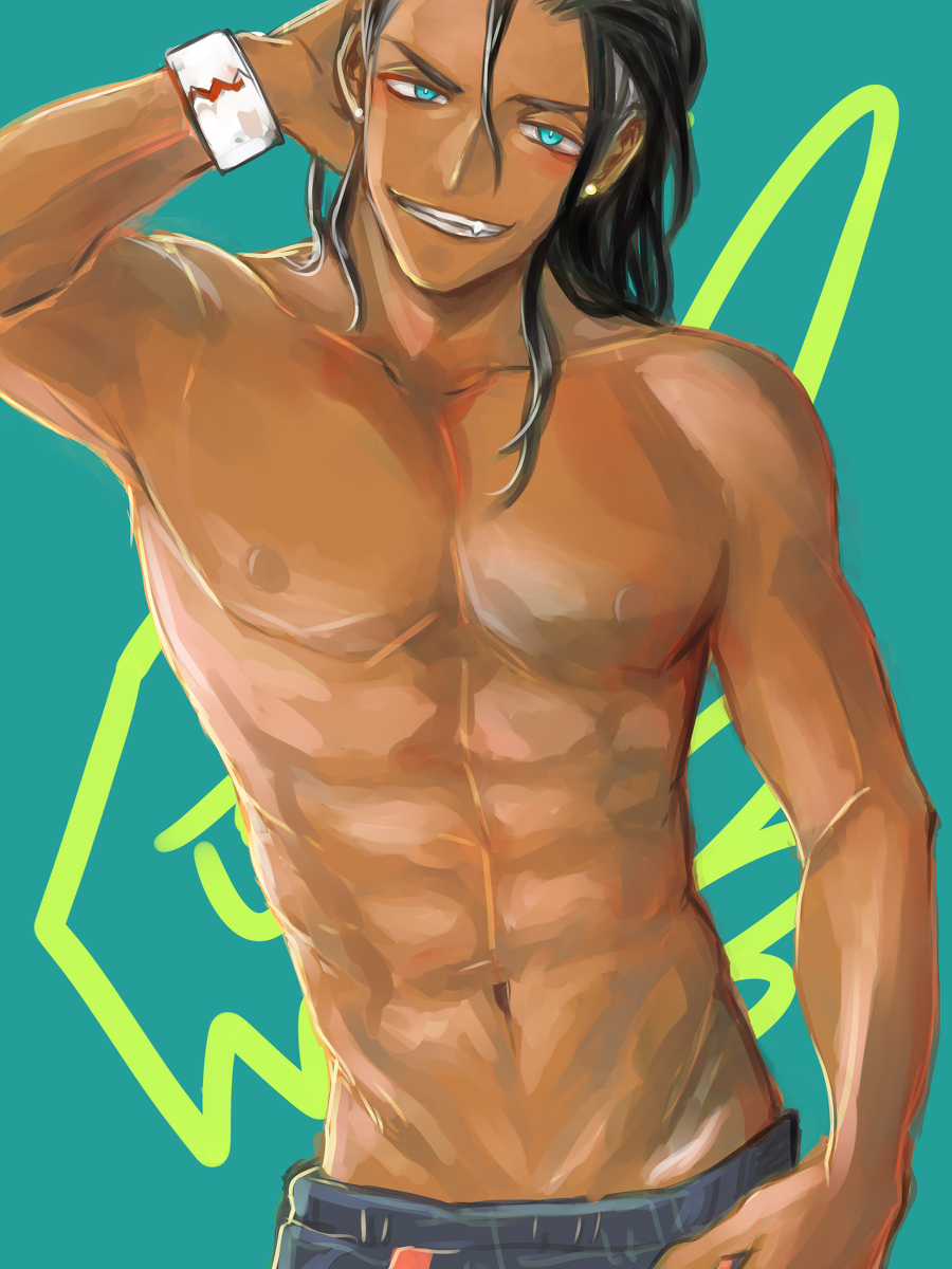 This is a pixiv picture whose title is キバナ沼は深い.