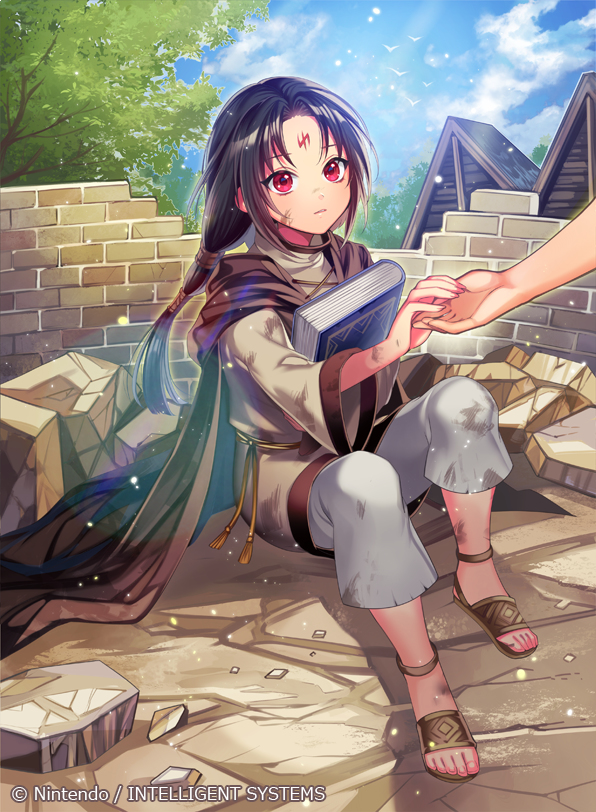 This is a pixiv picture whose title is 『「印」を持つ魔道士 セネリオ』.