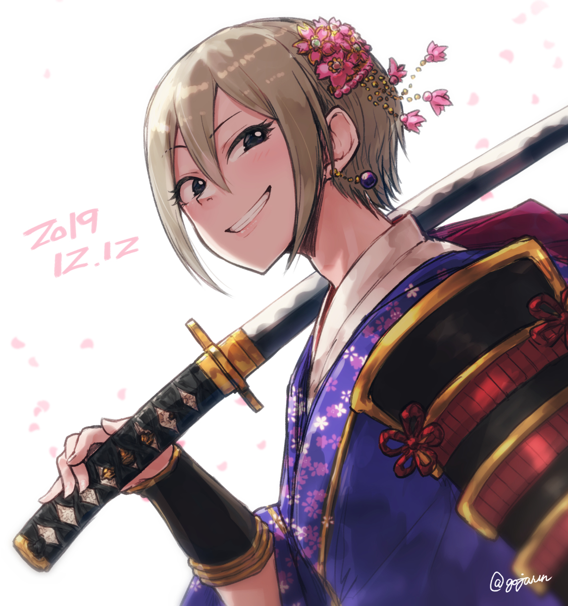 This is a pixiv picture whose title is 塩見周子生誕祭2019.
