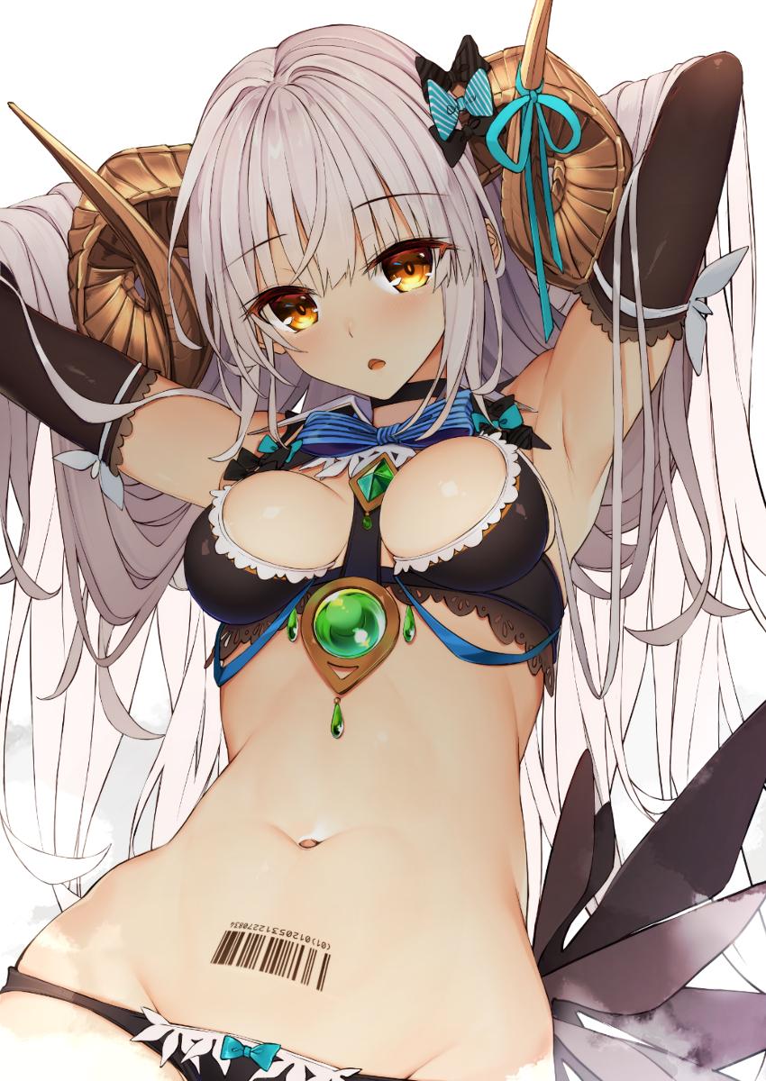 This is a pixiv picture whose title is 角少女.