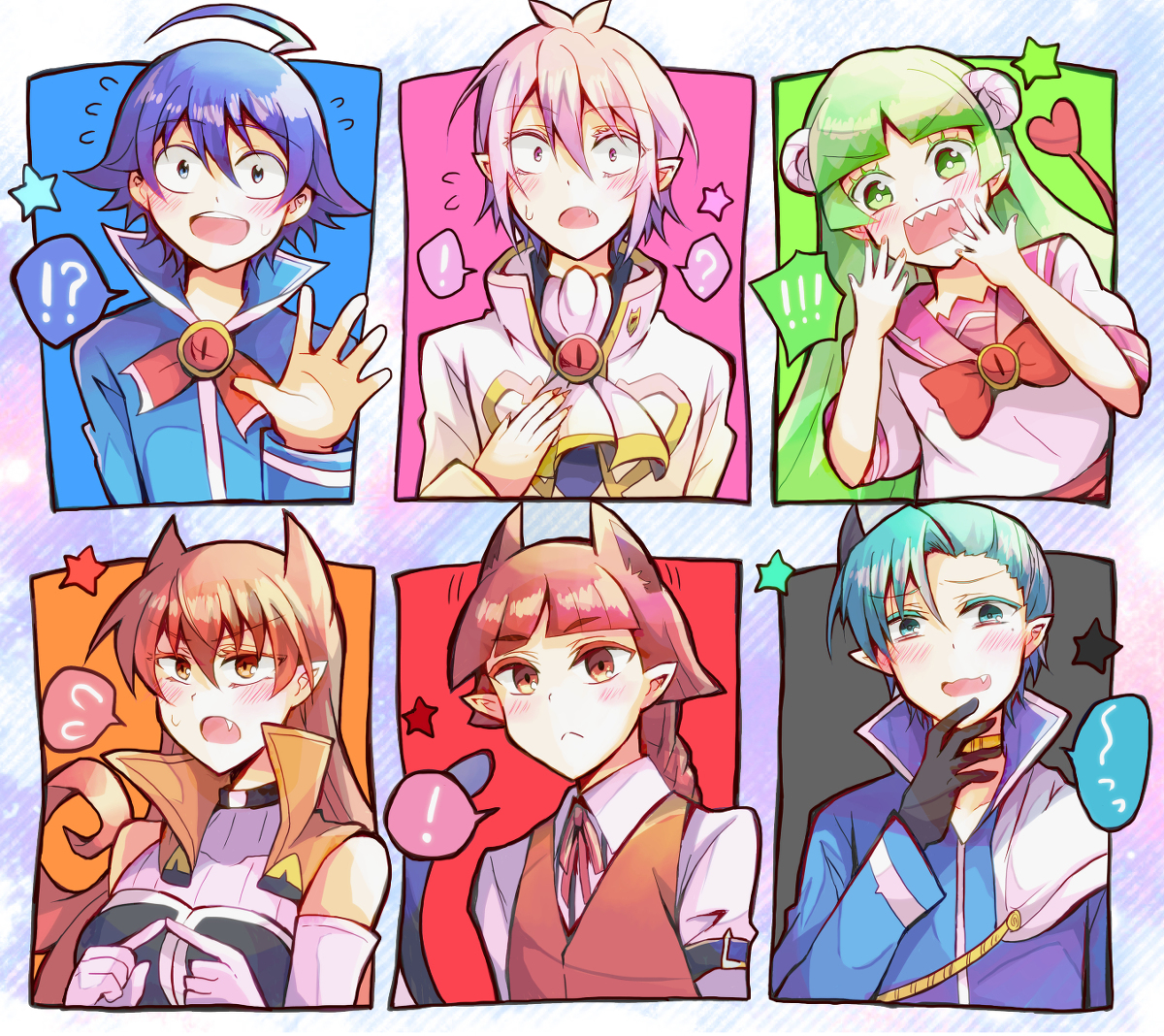 This is a pixiv picture whose title is 「！！？」.