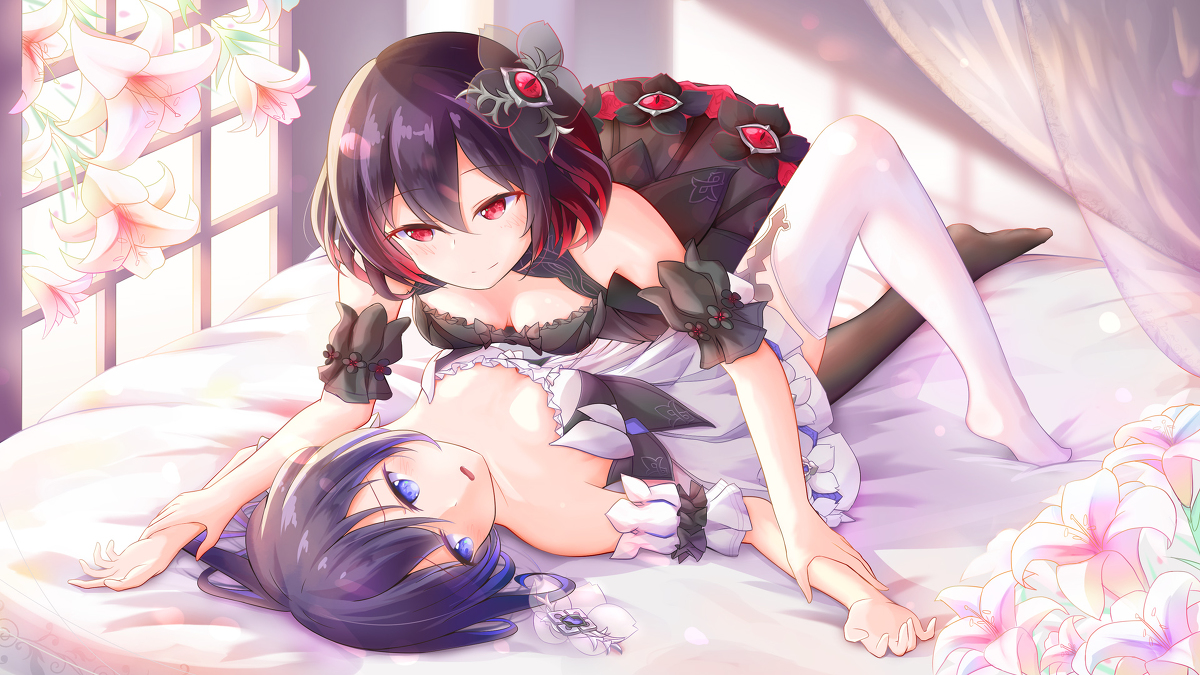This is a pixiv picture whose title is 彼岸雙生.