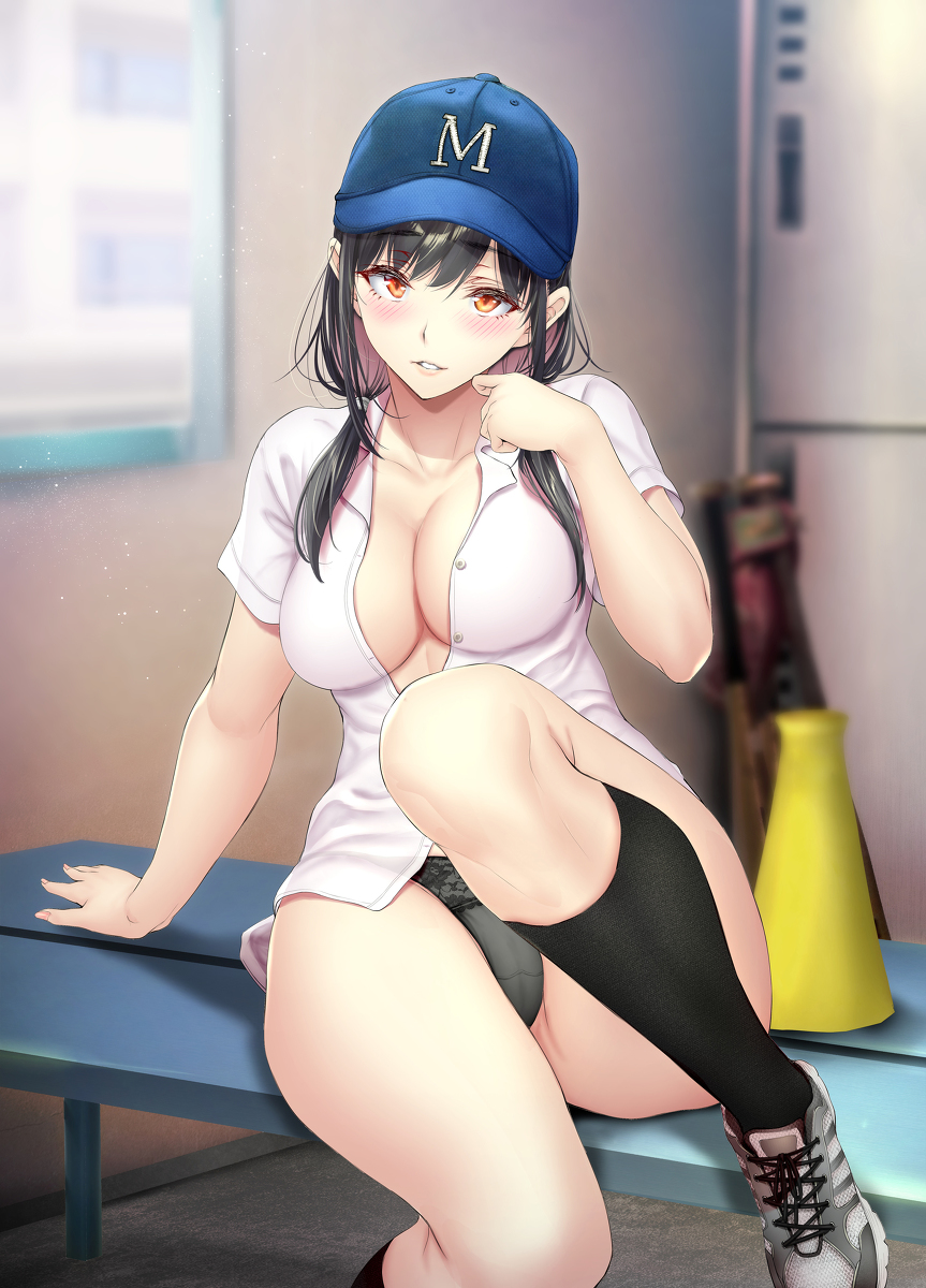 This is a pixiv picture whose title is 寮暮らしで禁欲生活を強いられ、練習に集中できていない気になる男～.