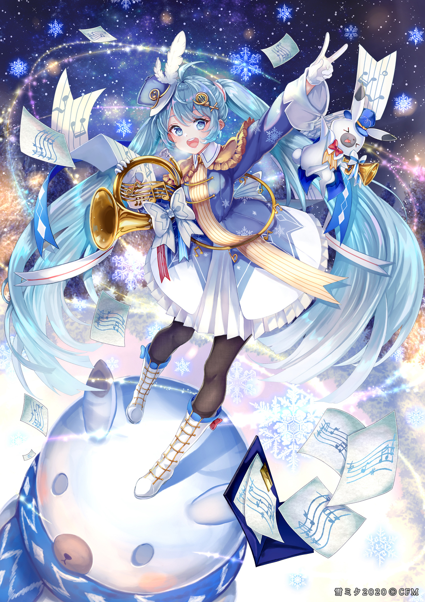 This is a pixiv picture whose title is SNOW MIKU 2020.