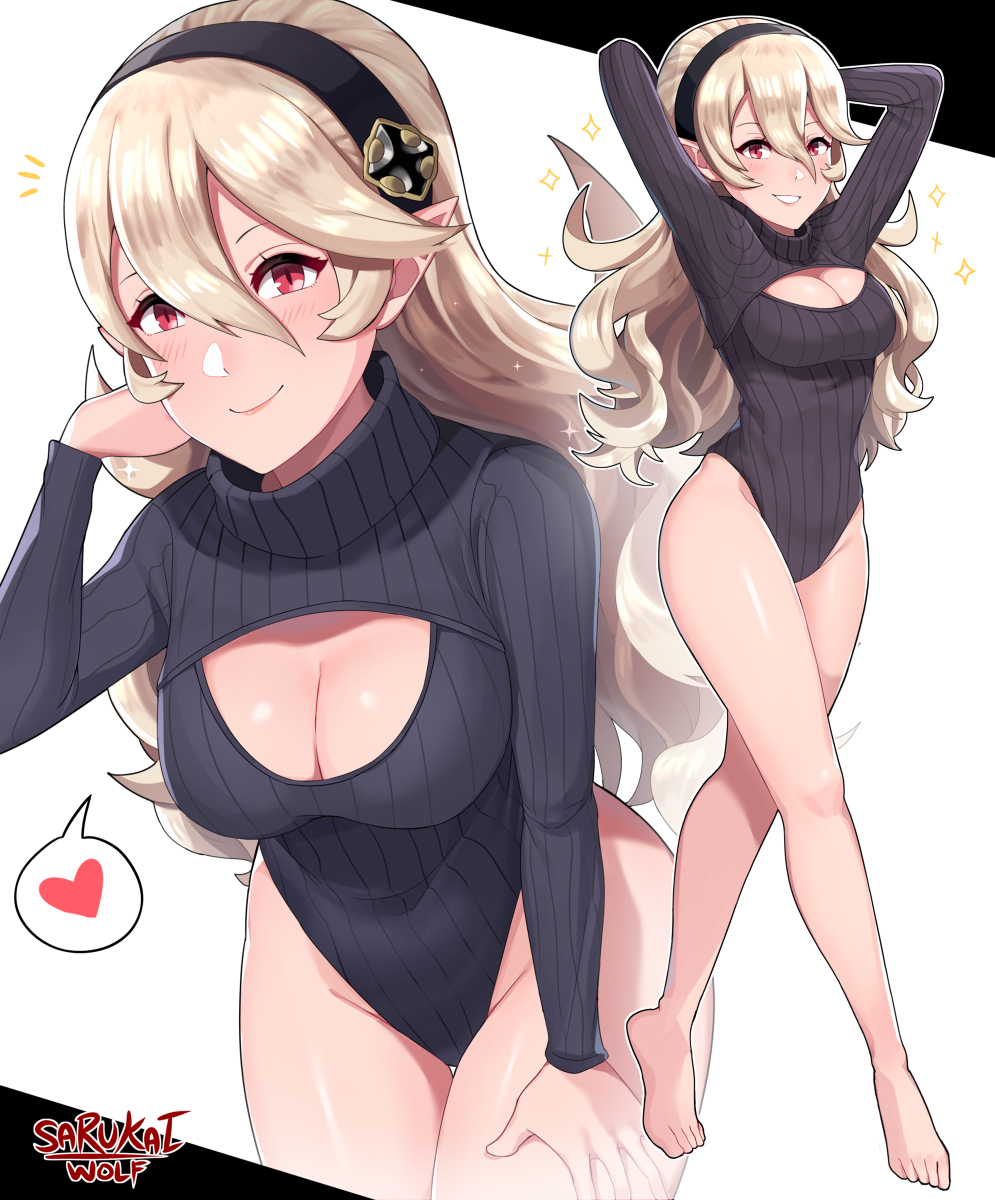 This is a pixiv picture whose title is Leotard Sweater Kamui.