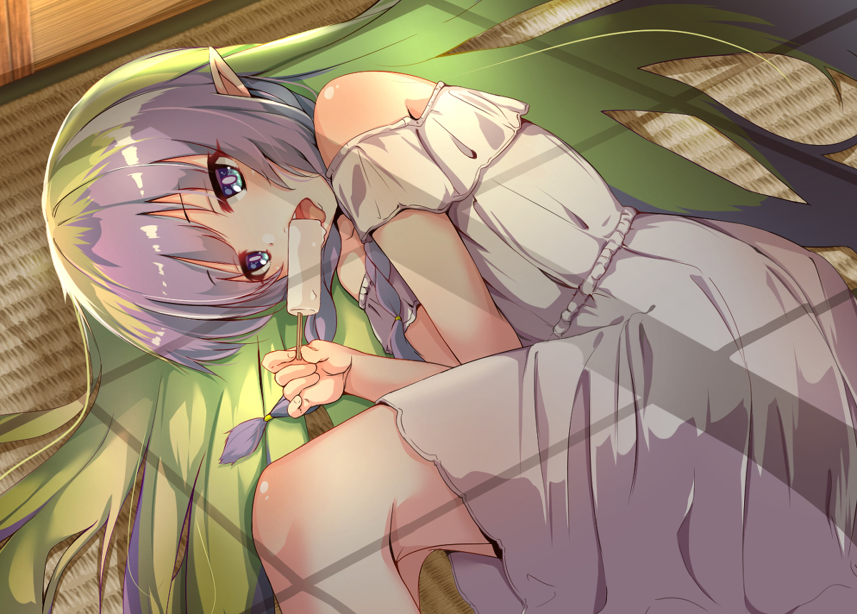 This is a pixiv picture whose title is アメス様と里帰りリメイクバージョン.