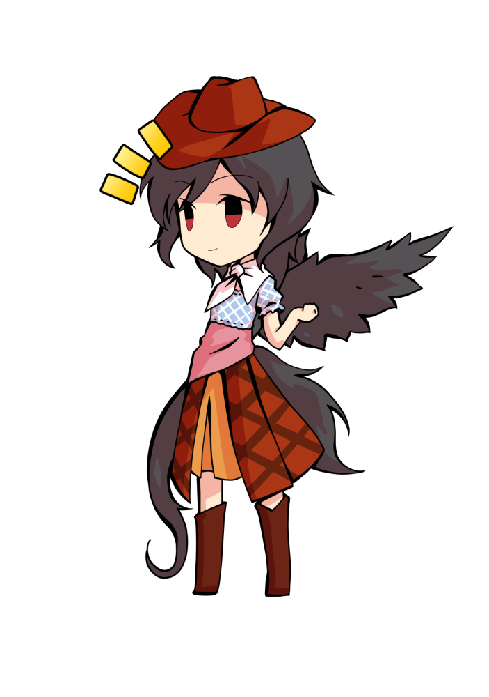 This is a pixiv picture whose title is デフォルメ早鬼立ち絵.