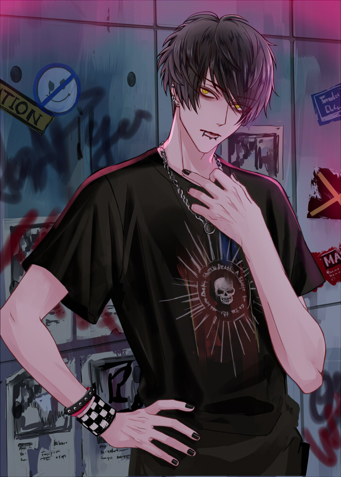 This is a pixiv picture whose title is EMO　BOY.