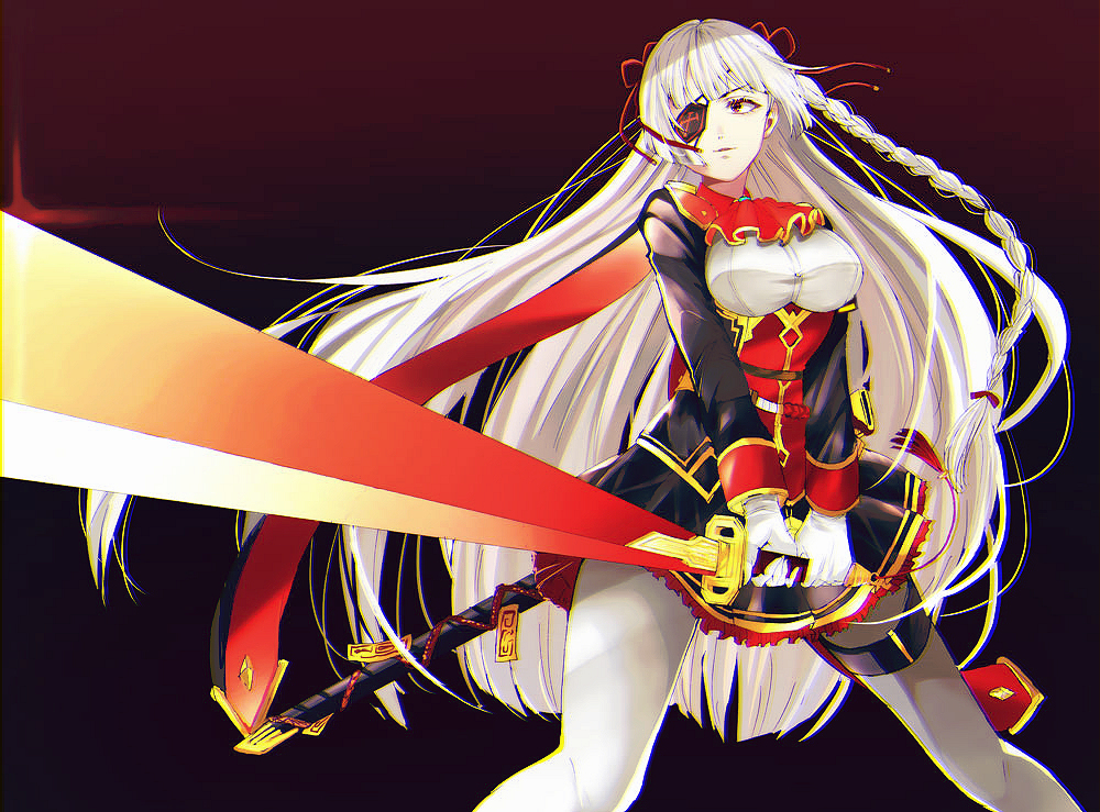 This is a pixiv picture whose title is 血剣のカリン.