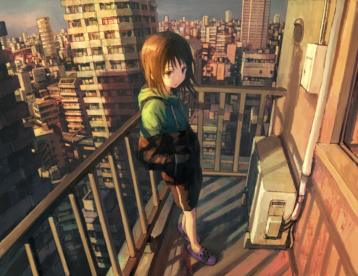 This is a pixiv picture whose title is City of sorrow.