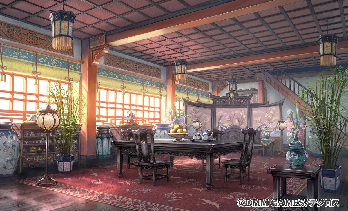 This is a pixiv picture whose title is ［仕事絵］あやかしランブル！_一般の町の家屋.