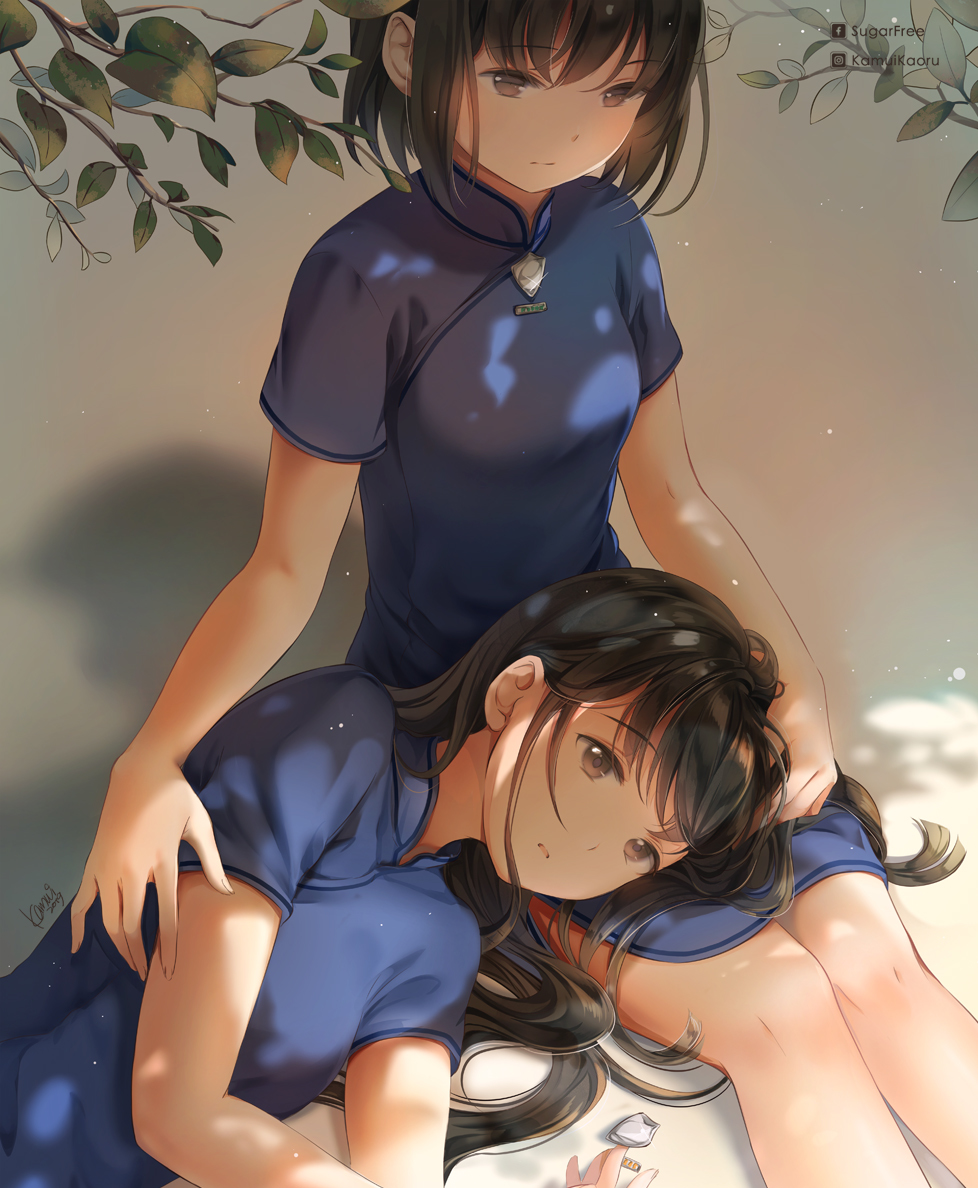 This is a pixiv picture whose title is 【852 Girls】A warm afternoon.