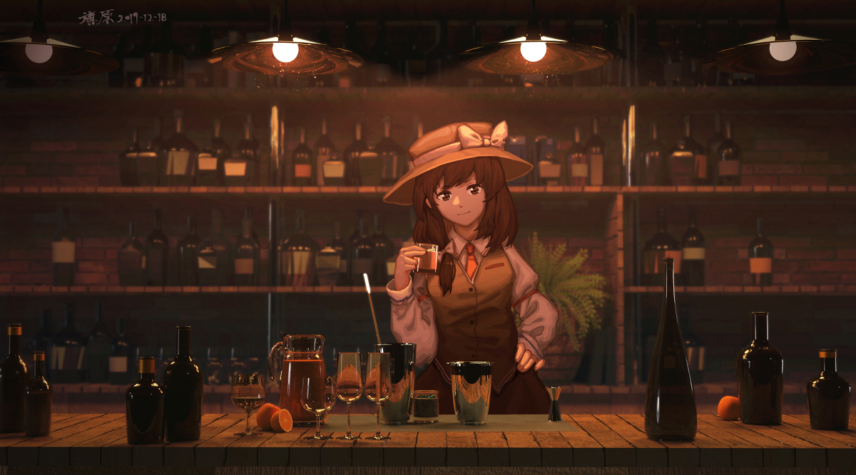 This is a pixiv picture whose title is 旧型酒.