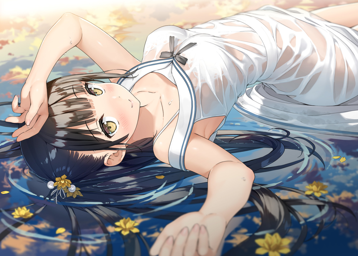 This is a pixiv picture whose title is 濡れ.