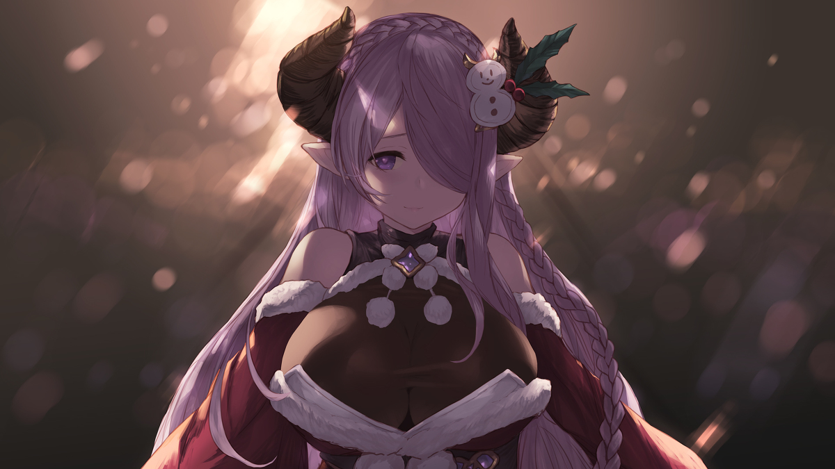 This is a pixiv picture whose title is 聖夜のナルメア.